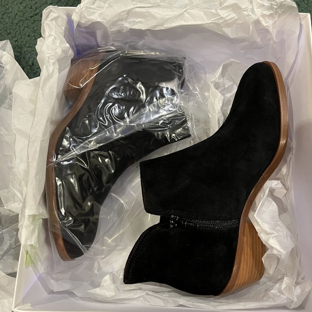 Alessandra Italian Ankle Boot Black Suede